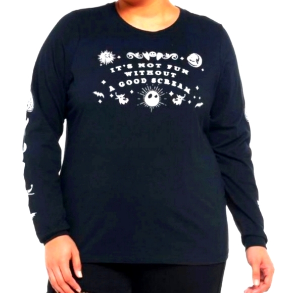❤️NWT VINTAGE HOT TOPIC NIGHTMARE BEFORE CHRISTMAS HALLOWEEN TEE - PLUS SIZE 3X - Picture 3 of 12